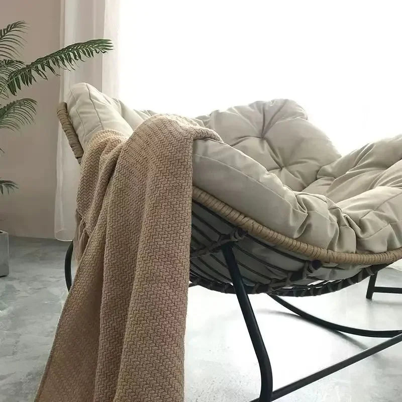 Lazy Sofa Chair New Rocking Chair Leisure Sofa Home Living Room Adult Balcony