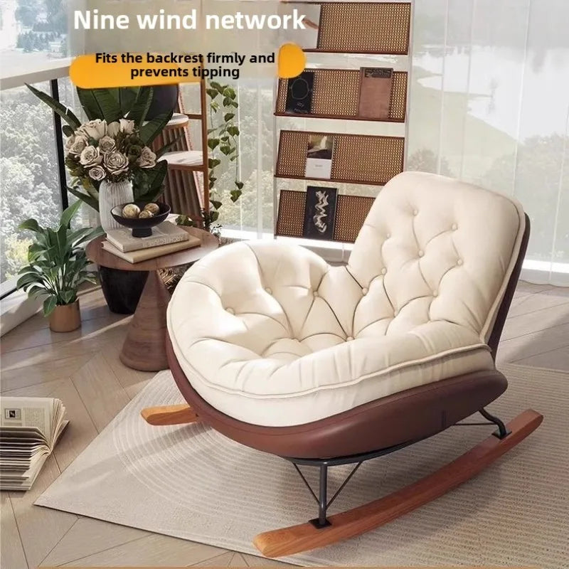 Simple Penguin Rocking Chair,Balcony Sofa,Home Leisure Chair