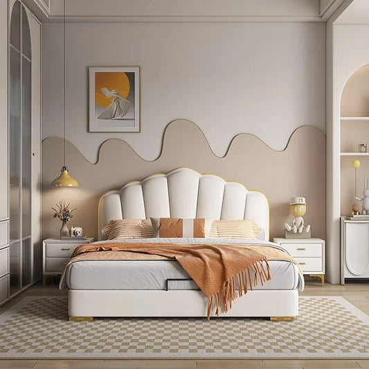 180X200cm double base Single Headboard frames and bed