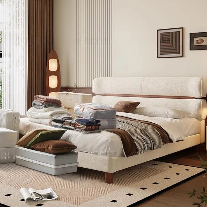 Comfortable Simple Bed Design Wedding Soft Fashionable Designer Modern Nordic Beds