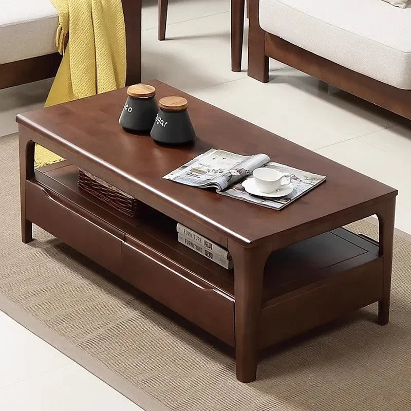 Moving Wood Coffee Table Decoration Luxury Modern Designer Side Table