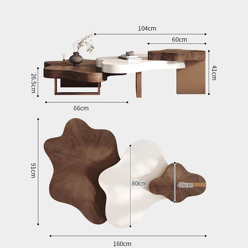 Italian Style Coffee Table Rectangle Simple Senior Decor Center Tables
