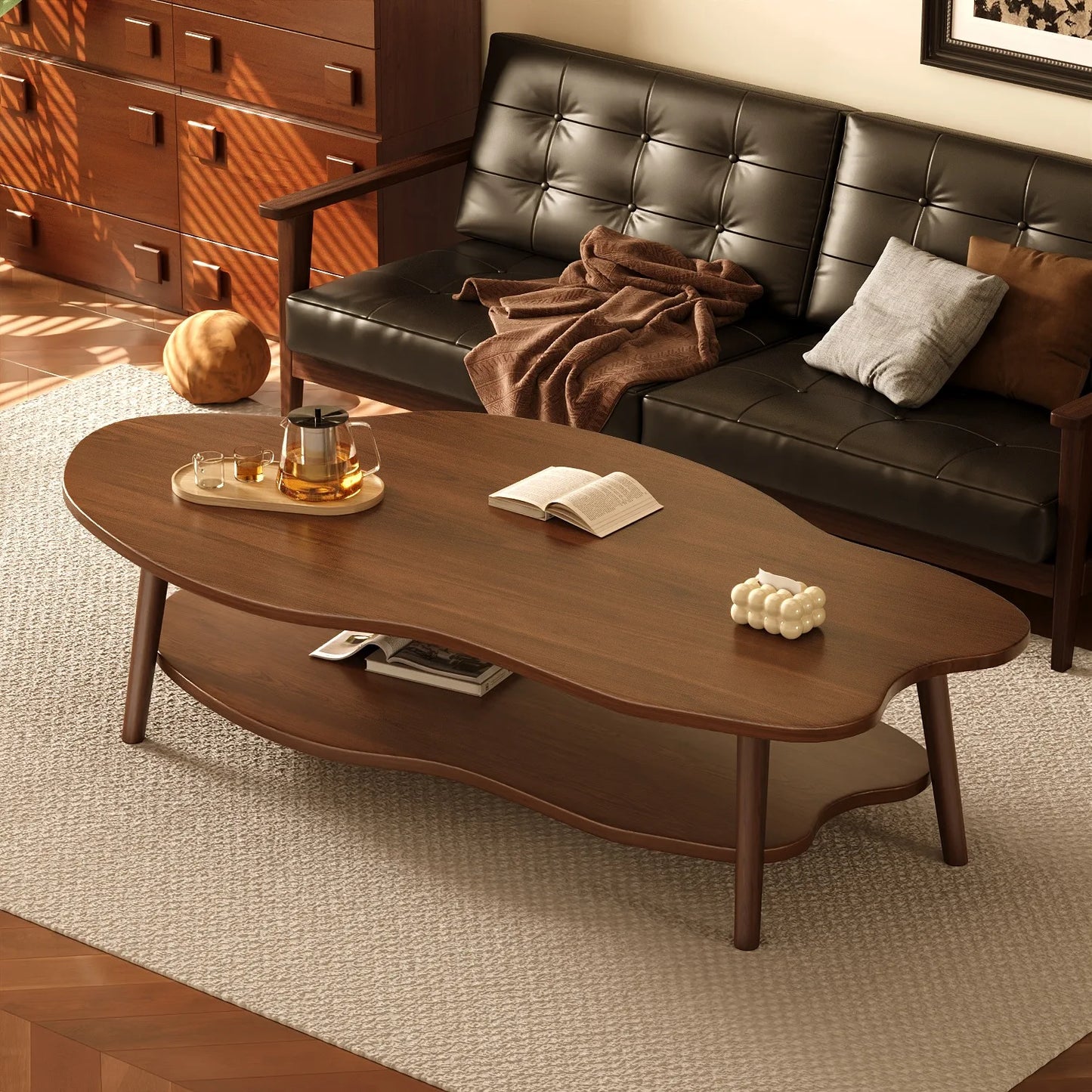 Small Apartment Sofa Coffee Tea Table Modern Living Room Household Creative