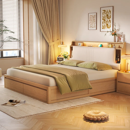 Storage Bedroom Bed Children Modern Luxury Single Double Multifunctional Massage Bed
