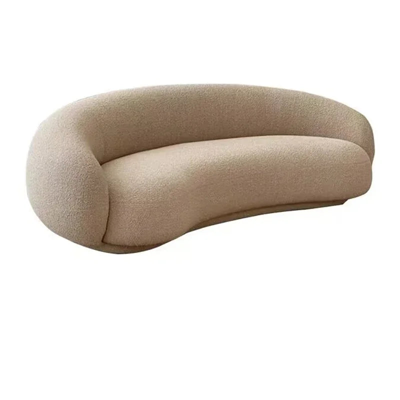 Curved Wood Couches Nordic Simple Comfortable Designer Living Room Sofas