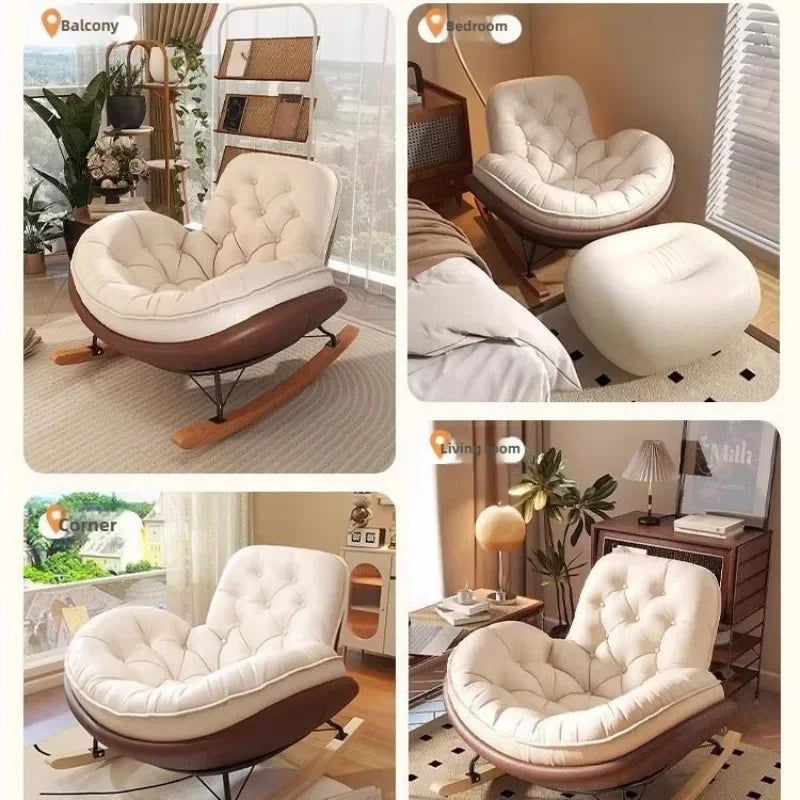 Simple Penguin Rocking Chair,Balcony Sofa,Home Leisure Chair