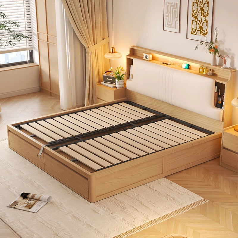Storage Bedroom Bed Children Modern Luxury Single Double Multifunctional Massage Bed