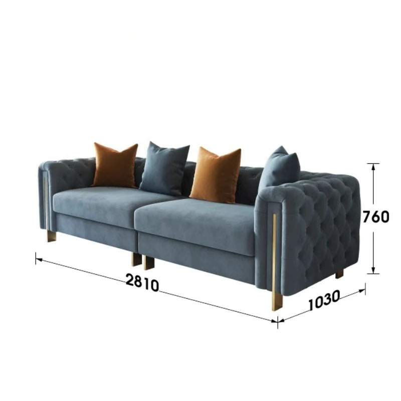 Luxury Europe Sofa Floor Apartment Adults Relaxing Designer Sofa