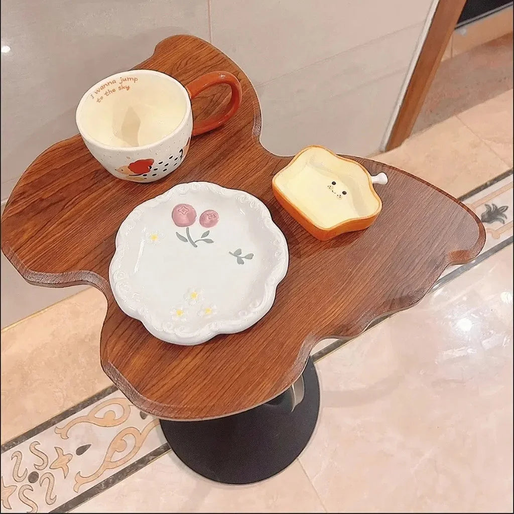 Bedside Table Butterfly Side Table for LivingRoom Storage Shelf Portable Desk Easy