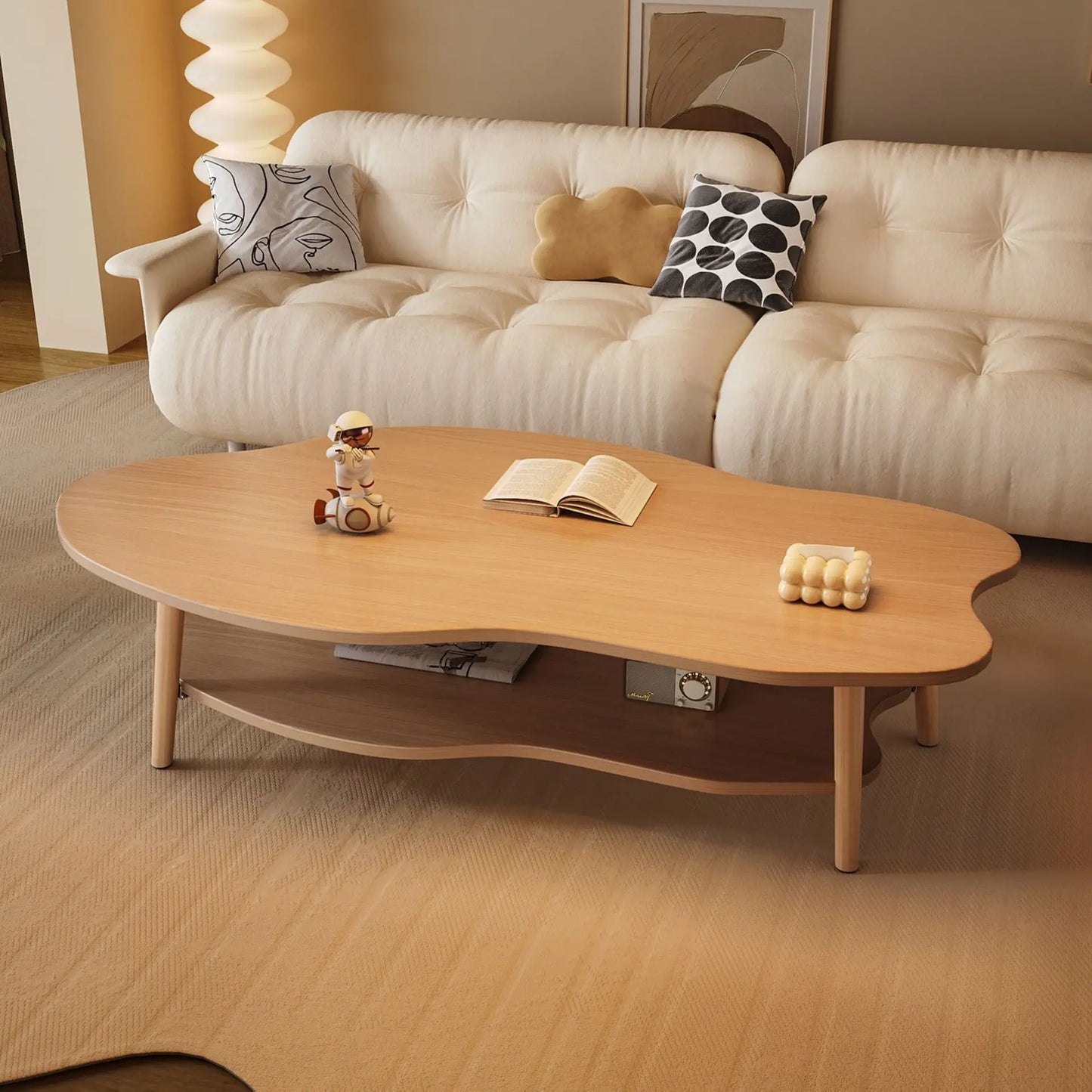 Small Apartment Sofa Coffee Tea Table Modern Living Room Household Creative