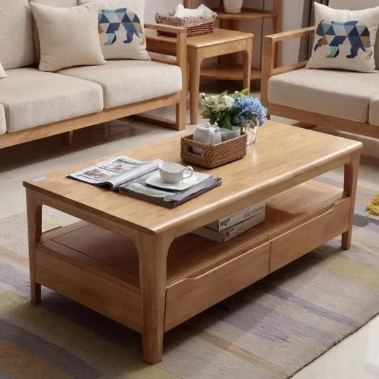 Moving Wood Coffee Table Decoration Luxury Modern Designer Side Table