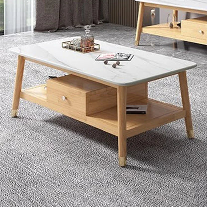 Moving Wood Coffee Table Decoration Luxury Modern Designer Side Table